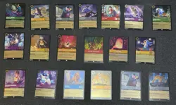 Disney Lorcana Fabled Cold Foil Lot 29 Cards Total - Image 1