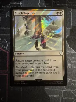 NM Surge Foil Stitch Together, MTG, Final Fantasy Commander, Magic, 286 - Image 1