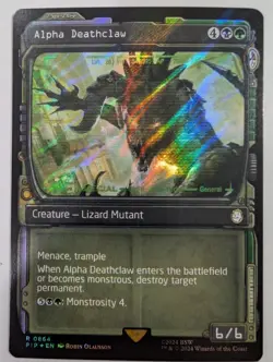 Alpha Deathclaw - Showcase - Surge Foil - NM/M - Fallout PIP 0864 - MTG - Image 1