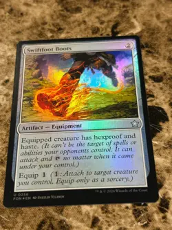 SWIFTFOOT BOOTS Magic MTG Foundations Foil - Image 1