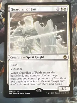 1x Guardian of Faith Adventures in the Forgotten Realms LP MTG Magic x1 MKE - Image 1