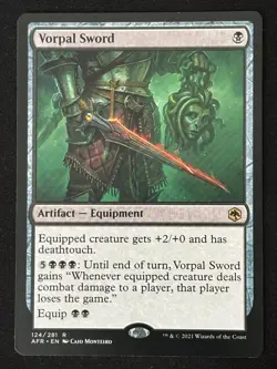 1x MTG Vorpal Sword - Adventures in the Forgotten Realms (AFR) #124 - Magic - Image 1