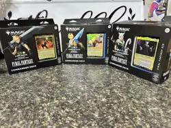 Lot of (3) Magic The Gathering Final Fantasy Commander Deck Limit,Scions,Coun - Image 1