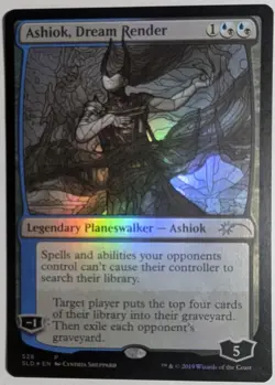 Ashiok, Dream Render Stained Glass Foil x1 Secret Lair Magic the Gathering LP/NM - Image 1