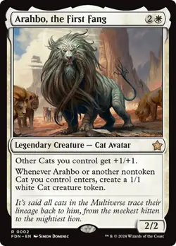 Arahbo, the First Fang Foundations MTG Magic The Gathering - Image 1