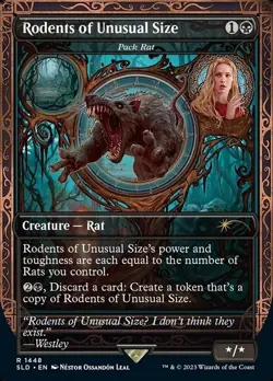 1 x Rodents of Unusual Size - Pack Rat - Secret Lair - NM-Mint - MTG - Image 1
