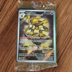 Alakazam 009 Black Star Promo Pokemon Center Stamped Mega Evolution - SEALED MKU - Image 1