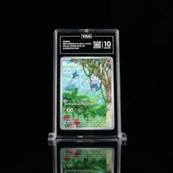 MEDITITE 2024 POKEMON SCARLET & VIOLET 153/142 ILLUSTRATION RARE GEM MINT TAG 10 - Image 1