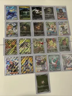 Pokemon Surging Sparks Illustration Rare & Full Art lot of 21 - Image 1