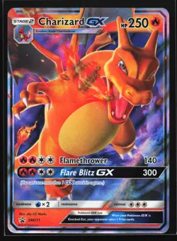Pokemon Charizard GX SM211 Hidden Fates Holo Black Star Promo NM - Image 1