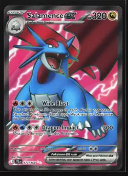 Pokemon Salamence ex 177/159 Journey Together Ultra Rare Full Art Holo NM - Image 1