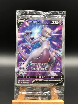 Pokemon GO Mewtwo V Full Art Black Star Promo English SWSH229 OVP Sealed - Image 1