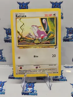 Rattata Base Set 2 89/130 Pokemon LP - Image 1