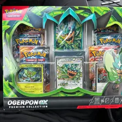 Pokemon Ogerpon EX Premium Collection Box New Sealed 6 Packs Surging Sparks - Image 1