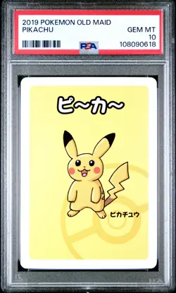 2019 POKEMON OLD MAID PIKACHU PSA 10 - Image 1