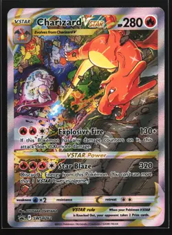 Pokemon Charizard VSTAR SWSH262 Ultra Premium Collection Holo Black Star Promo - Image 1