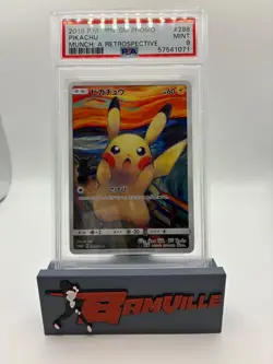 2018 POKEMON JAPANESE SM PROMO MUNCH: A RETROSPECTIVE #288 PIKACHU PSA 9 - Image 1