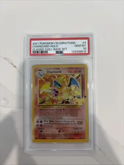 2021 POKEMON CELEBRATIONS CLASSIC COLLECTION #4 CHARIZARD-HOLO PSA 10 - Image 1