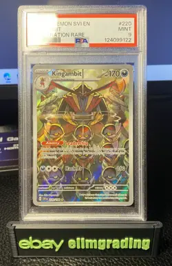 Pokemon Kingambit 220/198 SV01: Scarlet & Violet Base Set Holo PSA 9 - Image 1