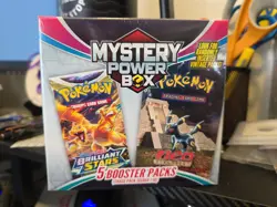 Pokemon TCG Mystery Power Box Factory Sealed 5 Booster Packs Chase Pack Seeded - Image 1