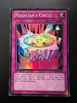 Magician's Circle LCYW-EN100 Super Rare 1st Edition Light Play+ Yugioh - Image 1