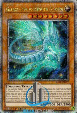 Yugioh Galaxy-Eyes Afterglow Dragon RA01-EN017 Quarter Century Rare 1st Edition - Image 1