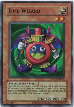 Yu-Gi-Oh! Time Wizard (NM) Unlimited Super Rare RP01-EN035 (2020) - Image 1