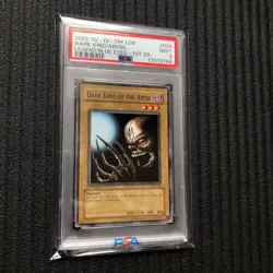 Yugioh! Dark King of the Abyss LOB-020 Common 1st Edition PSA Graded MINT 9 - Image 1