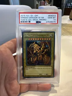 THE WINGED DRAGON OF RA 2015 YGLD-ENG03 YUGI'S LEGENDARY DECK PROMO YuGiOh PSA10 - Image 1