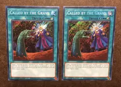 Yugioh - 2x Called By The Grave RA01-EN057 - Secret Rare - 1st - NM - Image 1