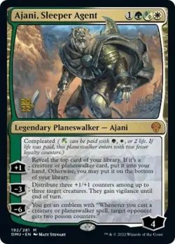 Ajani, Sleeper Agent -Foil Light Play MTG Promos: Prerelease Cards - Image 1