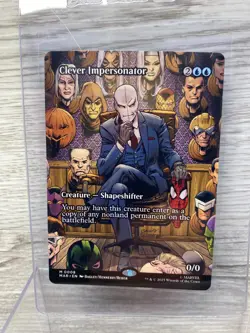 Clever Impersonator FULL ART NM/M MTG Spiderman Magic Card Marvel M 0008 - Image 1