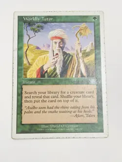 MTG: Worldly Tutor Card Regular 6th Edition - LP - Image 1