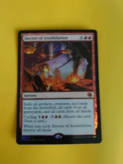 Decree of Annihilation FTV Sorcery Magic the Gathering Card. FOIL - Image 1