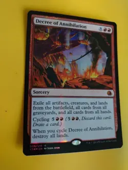 Decree of Annihilation FTV Sorcery Magic the Gathering Card. FOIL - Image 2