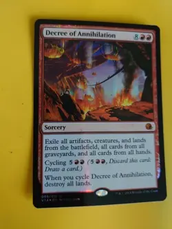 Decree of Annihilation FTV Sorcery Magic the Gathering Card. FOIL - Image 3
