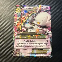 Pokemon Card M Mewtwo Ex 64/162 XY BREAKthrough Holo Ultra Rare - Image 1