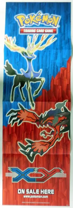 POKEMON : XY TRADING CARD GAME 2014 PROMOTIONAL NEW POSTER 34 X 11 - Image 1