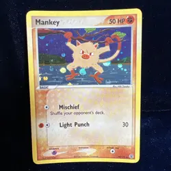 Mankey 38/112 Reverse Holo EX FireRed & LeafGreen Pokemon Card - Image 1