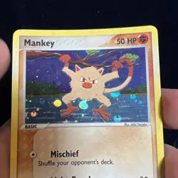 Mankey 38/112 Reverse Holo EX FireRed & LeafGreen Pokemon Card - Image 3