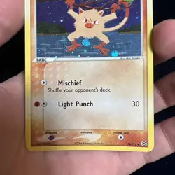 Mankey 38/112 Reverse Holo EX FireRed & LeafGreen Pokemon Card - Image 4