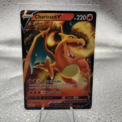 Pokemon TCG Charizard v Crown Zenith Holo Ultra Rare Card 018/159 - Image 1