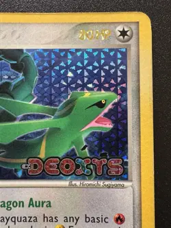 Rayquaza 22/107 EX Deoxys Pokemon Card Reverse Holo Foil Rare HP - Image 4