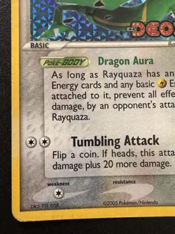 Rayquaza 22/107 EX Deoxys Pokemon Card Reverse Holo Foil Rare HP - Image 5