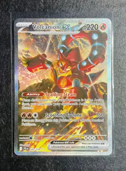 Volcanion EX 182/159 Pokemon TCG Journey Together Special Illustration Card - Image 1