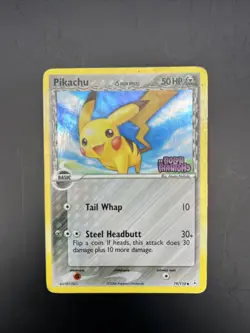 2006 Pokemon Pikachu Delta Species 79/110 EX Holon Phantoms TCG Card - Image 1