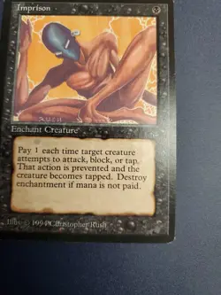 Magic MTG Legends Imprison DISAVOWED CARD Never Played LP Christopher Rush - Image 5