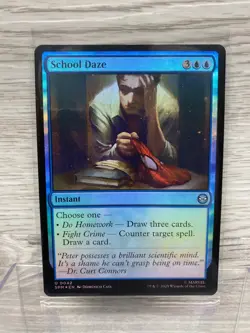 2025 Magic the Gathering Marvel Spider-man School Daze Foil NM - Image 1