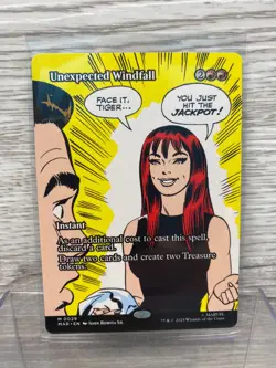 2025 Magic the Gathering Marvels Spider-man Unexpected Windfall Borderless - Image 1