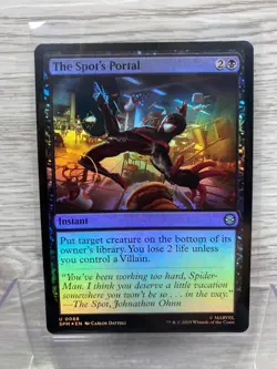 2025 Magic the Gathering Marvel's Spider-Man The Spot's Portal Foil NM M, 68 - Image 1